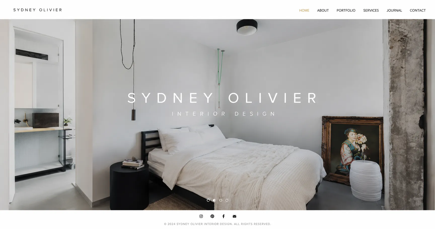 Interior studio Portfolio website template by Margick